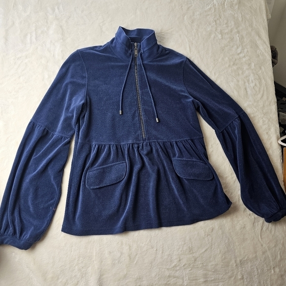 Burberry London Terry Sweater Pullover XL Women’s lounge (see pic sleeve flaw) - Picture 1 of 12